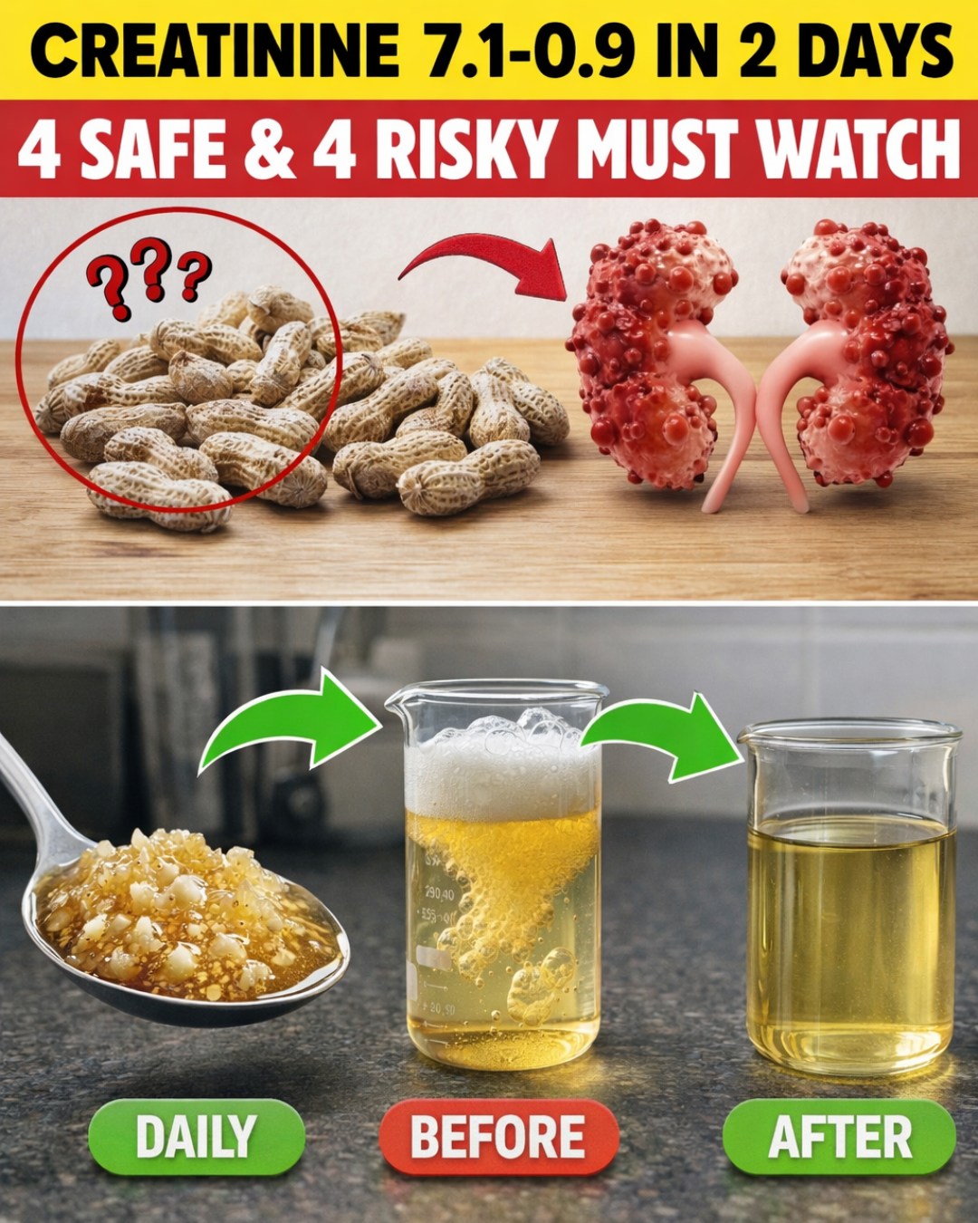 Creatinine 7.1 to 0.9 in 2 Days! 4 Safe Fats for Kidney Health & 4 Risky Fats You Must Watch