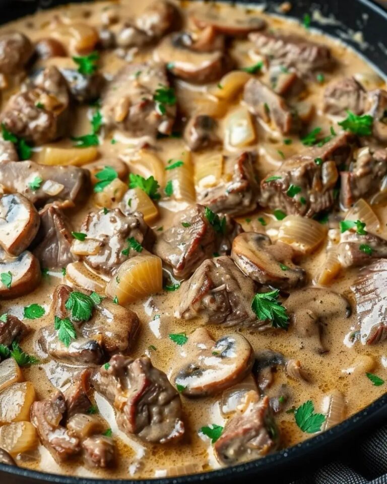 Creamy Beef Stroganoff