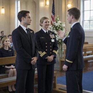 At My Mother’s Funeral, My Father Mocked My Navy Uniform – Until One Sentence Ended His Smile