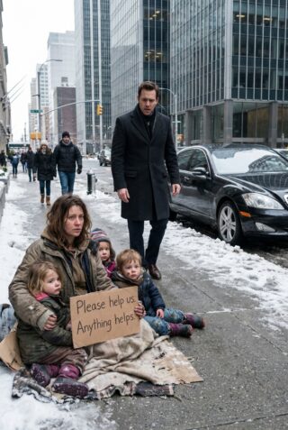 A Millionaire Saw His Ex Begging on the Streets with Three Kids Who Looked Just Like Him… What Happened Next Will Break Your Heart