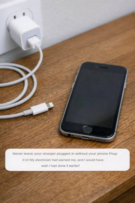 Never leave your charger plugged in without your phone connected! My electrician warned me, and I should have listened to him sooner!