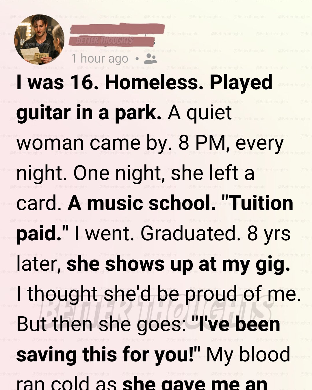 I Was Homeless With a Broken Guitar—A Silent Woman Gave Me $10 Every Night and Saved My Life