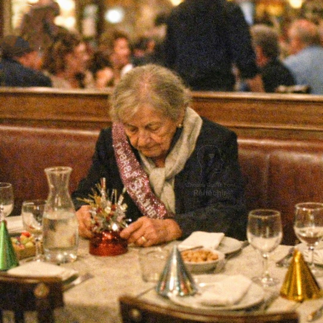 She reserved a table for ten… and nobody came for her 80th birthday.