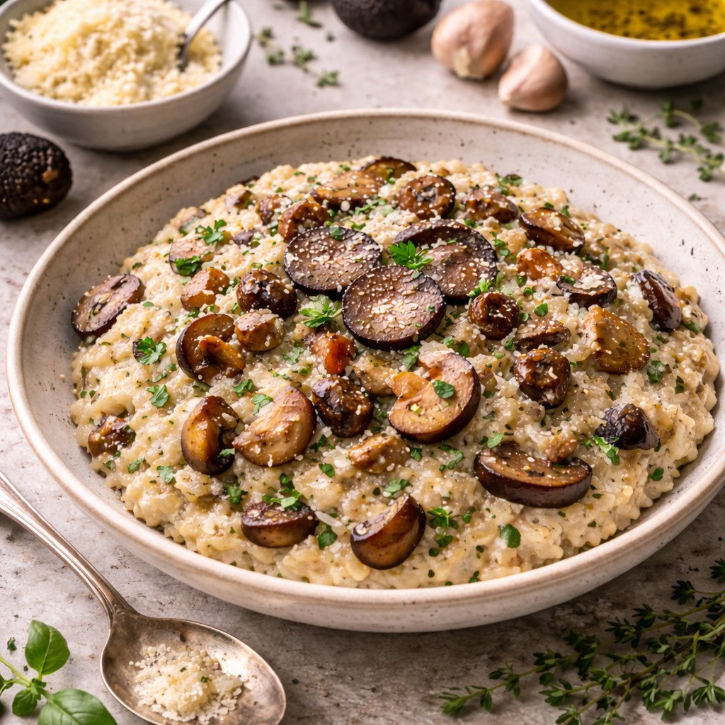 Creamy Mushroom Truffle Risotto