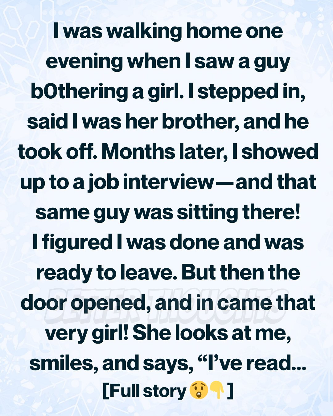 I Defended a Girl on the Street—Months Later, She Became My Boss