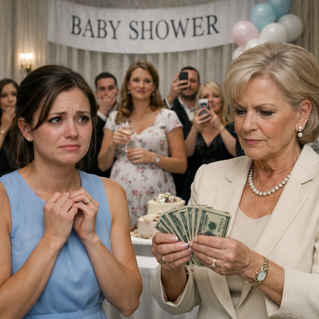 My mother-in-law didn’t throw the baby shower for me—she threw it for my husband’s mistress. Then the woman raised her glass and said sweetly, “I’m pregnant…