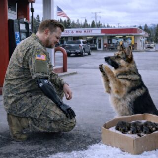 A Retired Navy SEAL Stopped for a Stray German Shepherd on an Icy Highway, Then a Powerful Man Came to Claim Her