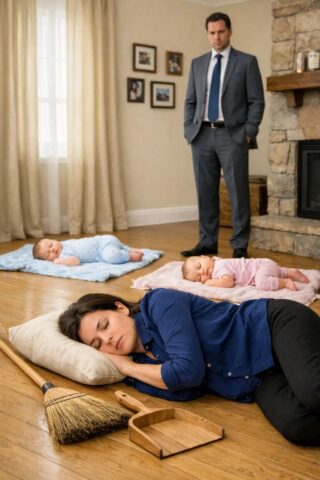 A Millionaire Came Home Late and Found His Housekeeper on the Cold Floor with His Newborn Twins — He Thought It Would Be the End, But His Next Move Quietly Moved Everyone Who Heard the Story