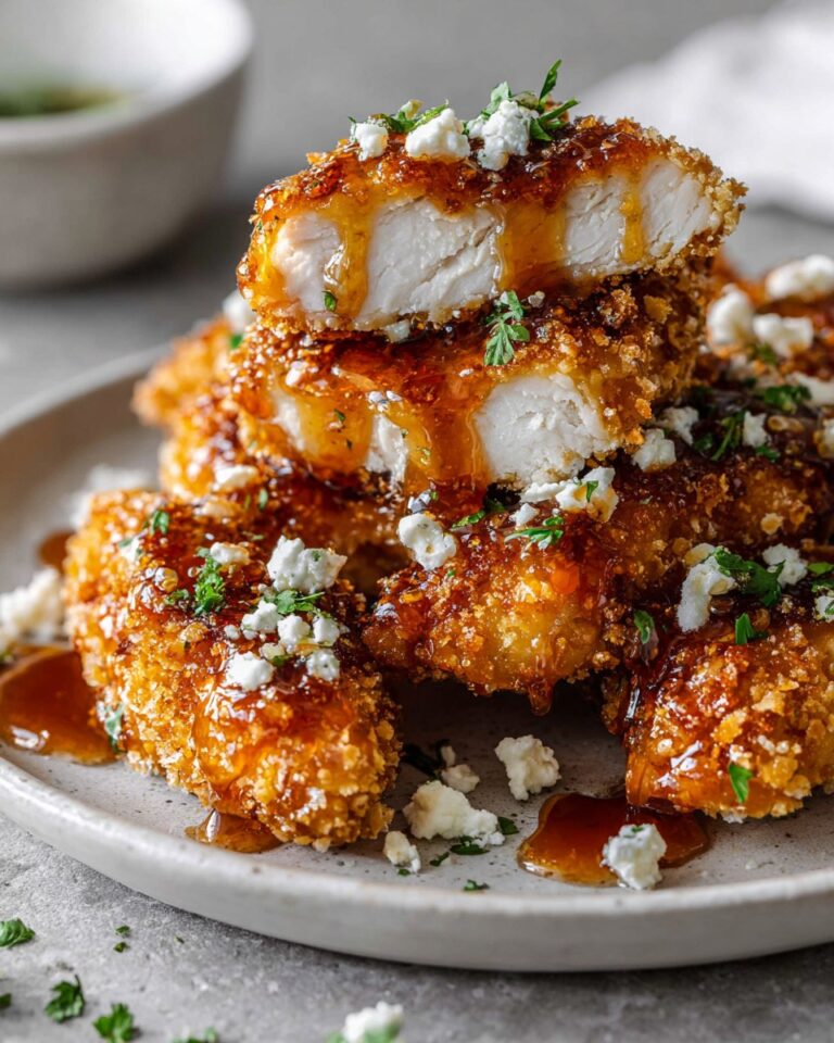 Crispy Hot Honey Feta Chicken