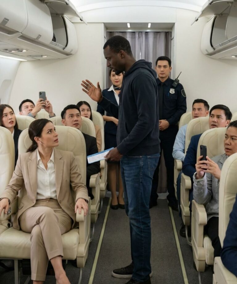 “She took his first-class seat—then froze when he quietly said, ‘I own this airline.’”