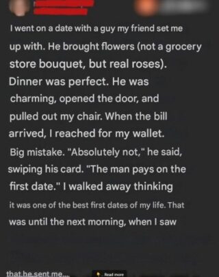 My partner insisted on paying the bill – I regret letting him do that