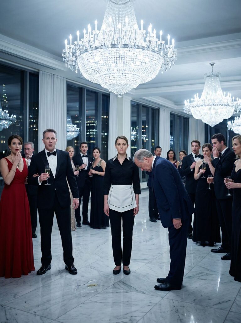 My Husband Forced Me To Serve As Staff At His Promotion Party And Publicly Flaunted His Affair — But The Entire Ballroom Fell Silent When The Global Chairman Walked In, Bowed Slightly, And Addressed Me As “Madam President” In Front Of Everyone