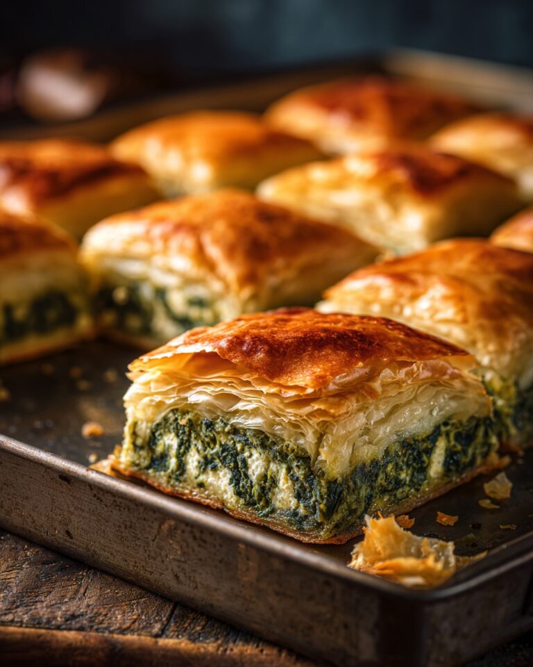 Golden Puff Pastry Spinach & Feta Pie