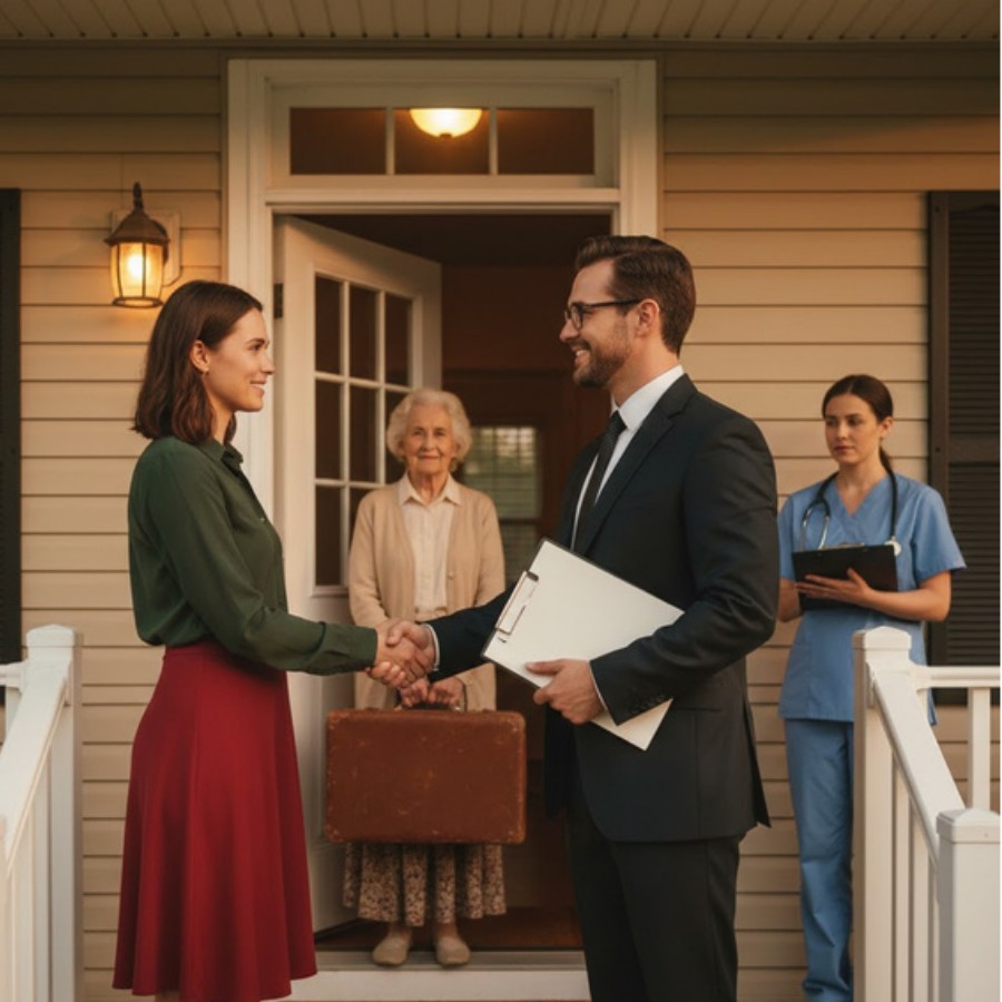 At my son’s wedding, I caught my daughter-in-law quietly saying, “We’ll move his mother into a nursing facility and claim that beach house.”
