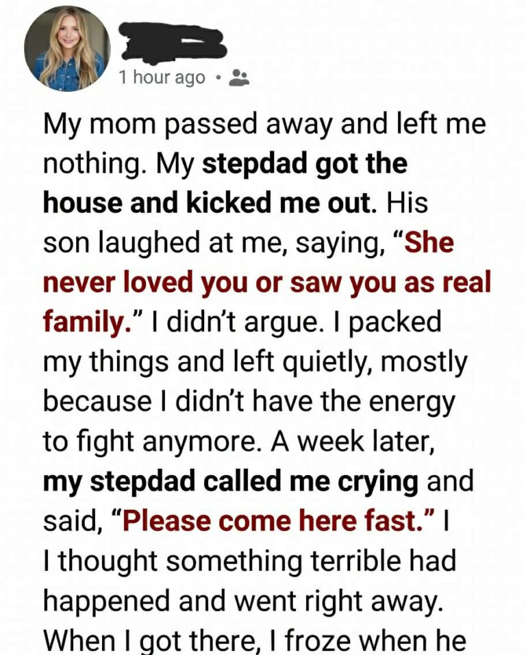 Secret Will Found- After Stepdad Kicked me Out