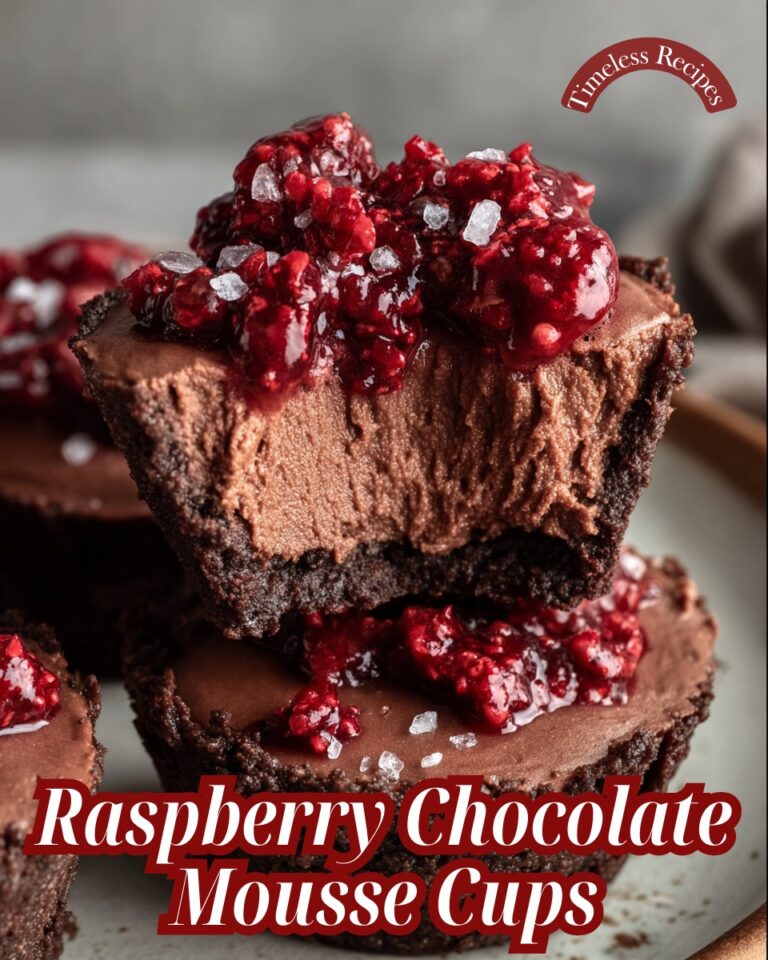 Why Everyone Is Obsessed With These No Bake Raspberry Chocolate Mousse Cups