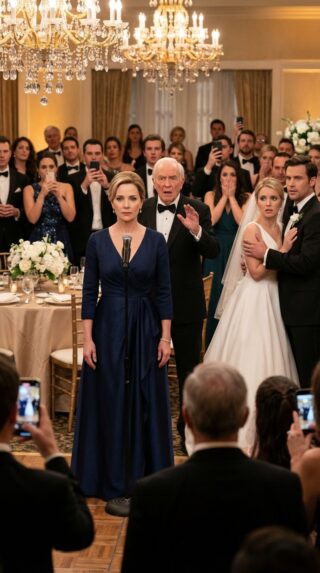 I Raised My Daughter Alone, and at Her Wedding Her Wealthy Father-in-Law Tried to ʜᴜᴍɪʟɪᴀᴛᴇ Me in Front of 300 Guests — Until I Calmly Stood Up and Asked, “Do You Even Know Who I Am?” and Watched the Ballroom Go Silent Under the Crystal Chandelier Lights
