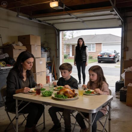 At Thanksgiving, they made me eat in the garage while mocking me in front of my kids. Then a limo pulled up.