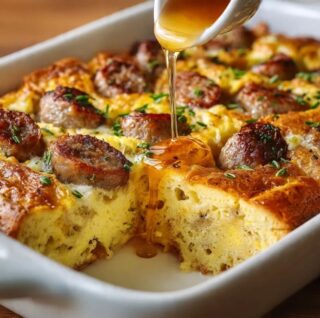VIRAL Pancake and Sausage Casserole — Sweet & Savory Breakfast Sensation