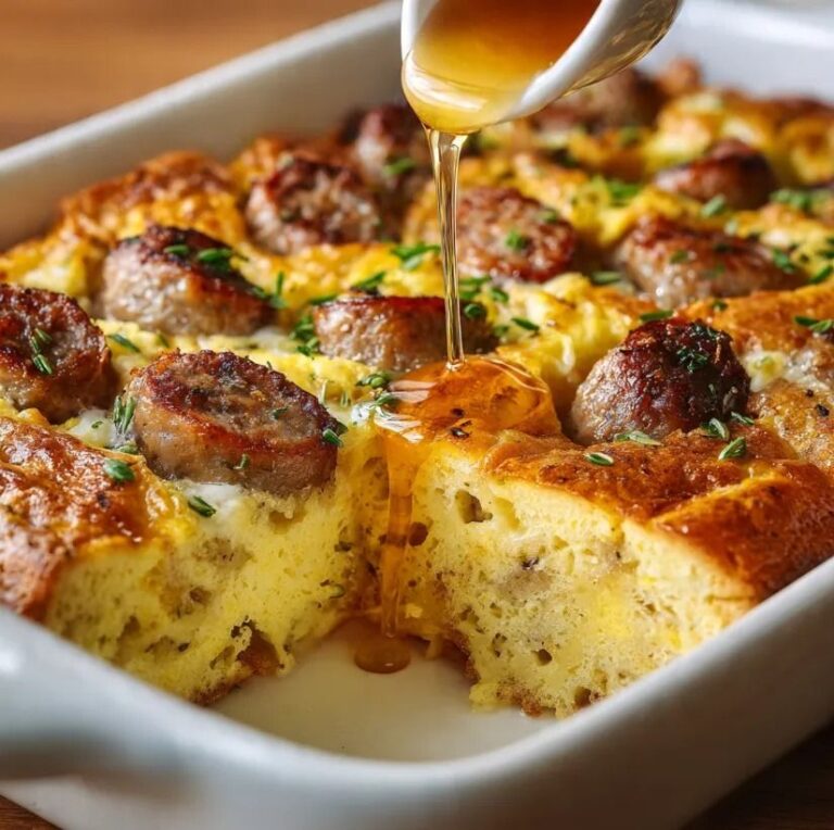 VIRAL Pancake and Sausage Casserole — Sweet & Savory Breakfast Sensation