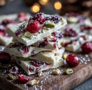 Easy No-Bake White Chocolate Cranberry Bark: The Perfect 5-Minute Holiday Treat!
