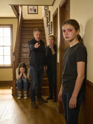 At 12, my sister claimed I pushed her down the stairs on purpose, causing her ᴍɪsᴄᴀʀʀɪᴀɢᴇ. Before the police even arrived, my father grabbed me by the throat and threw me against the wall, screaming, “What have you done?” Mom sʟᴀᴘᴘᴇᴅ me over and over, “You monster.” My entire family testified against me in court…