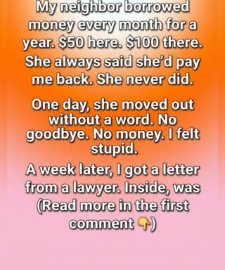 “For months, my neighbor kept borrowing money. What I discovered later rewrote everything I thought I knew.”