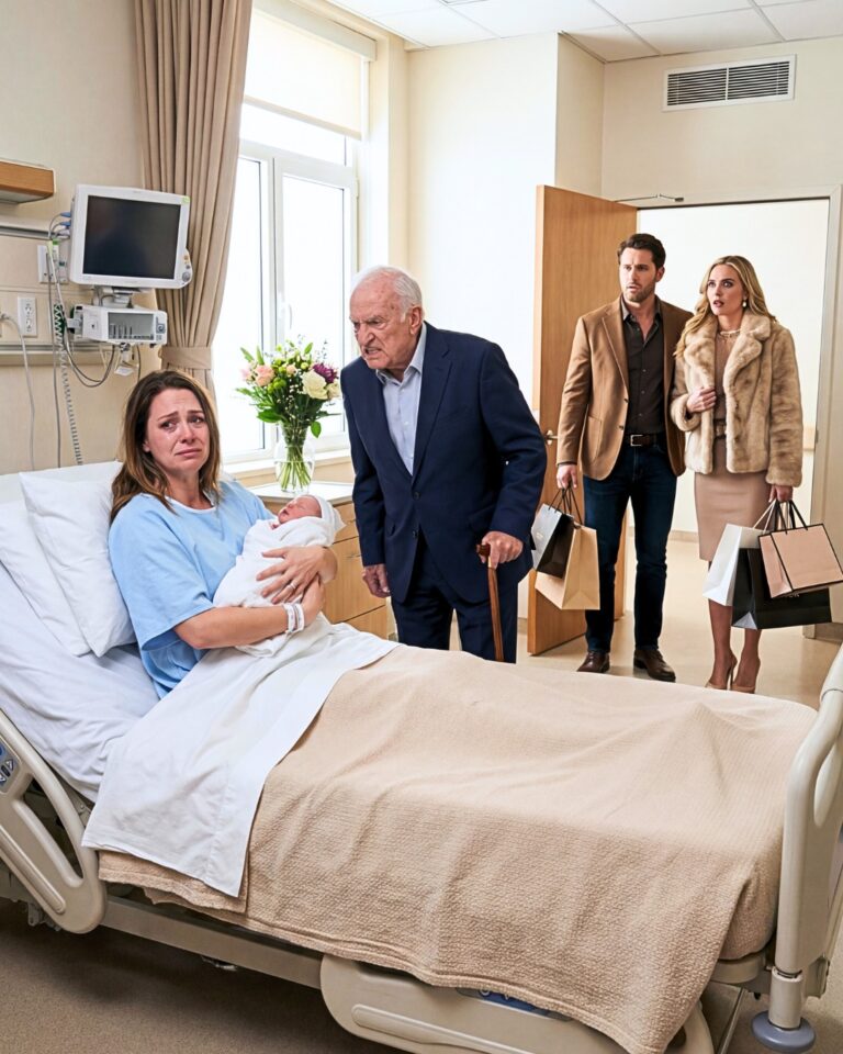 When my grandfather walked into the hospital room, I was still shaking from labor and clutching my newborn son to my chest. My husband, Ryan, had just stepped out with his mother, Diane. They said they needed to “grab something from the car.” I thought nothing of it; I was too busy memorizing the tiny face in my arms