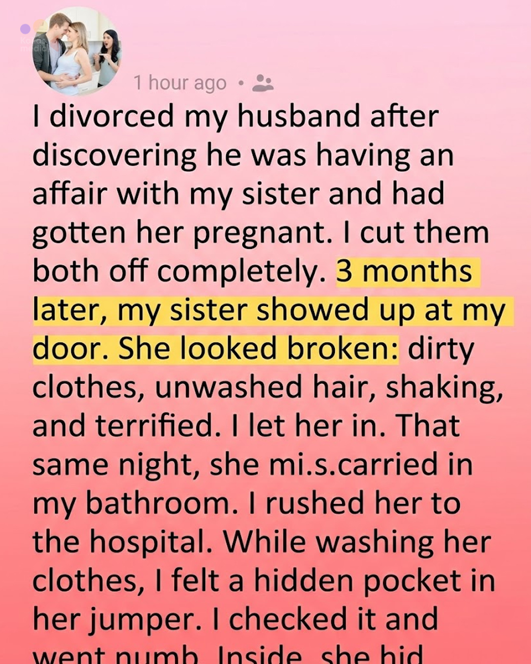 I Hated My Sister for Ruining My Marriage… Until the Night She Lost the Baby