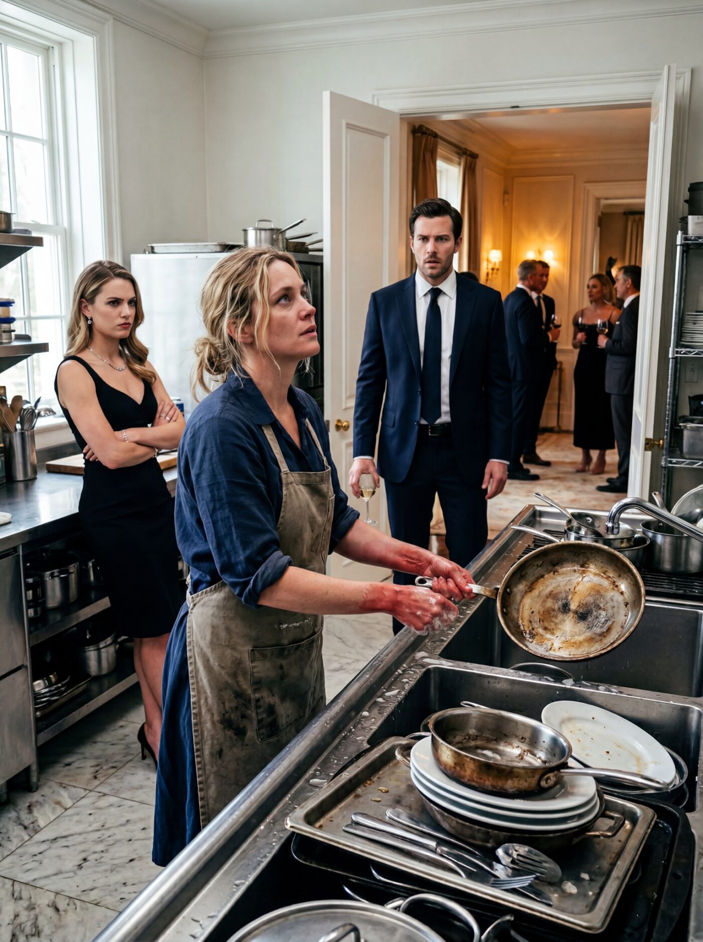 Millionaire Husband Returned Home Early To Surprise His Wife — But Found Her Washing Dishes Like A Maid In The Very House Where She Should Have Lived Like A Queen…