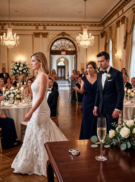 At Our Wedding Reception My Husband Leaned Over And Said “My Mother Will Move Into Your Apartment Now.” Minutes Later I Picked Up The Microphone And Said Something That Froze The Entire Ballroom