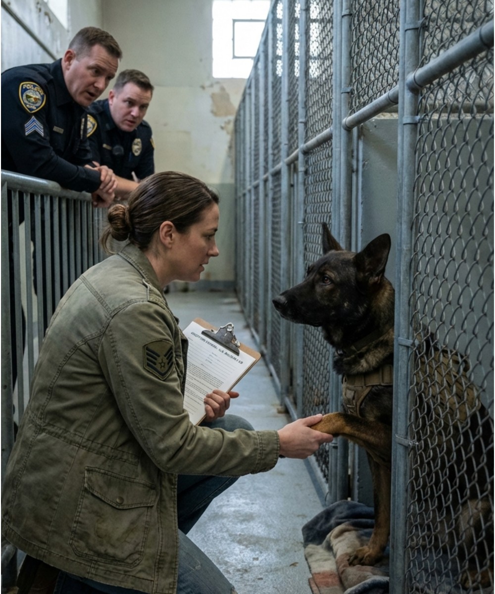 They said the military K9 was too dangerous to save and placed him first on the euthanasia list — but everything changed when a veteran insisted on meeting him face to face.