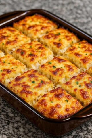 Cheesy Chicken Hashbrown Casserole