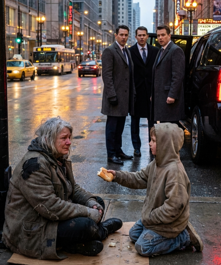 I left my mansion behind with only my pride… then a cruel fall erased my memory and the life I once knew. In torn clothes, I wandered the streets begging while people insulted me: “Get away, old woman.” I thought everything was finished—until a beggar boy offered me his only piece of bread and whispered kindly, “Don’t cry, Grandma. I’m here for you.” I never knew that moment would reshape our futures.
