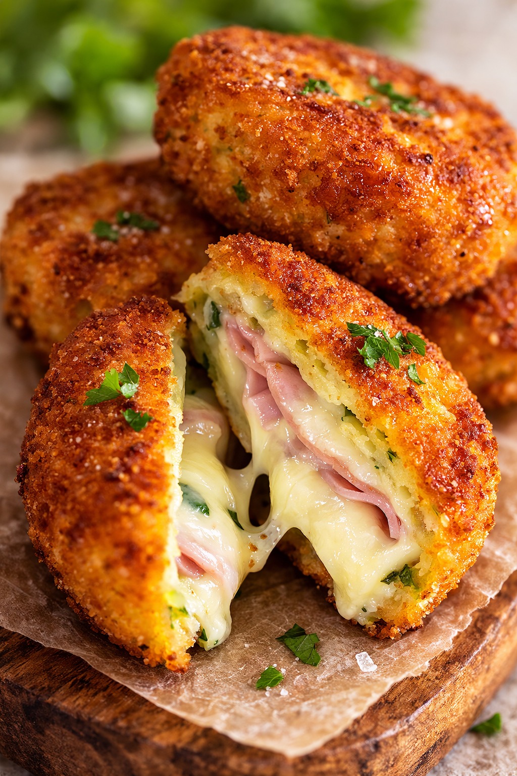 Snuffs of Zucchini with Ham and Cheese