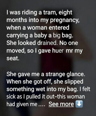 A stranger on the tram slipped a small box into my bag. I opened it at home and my life changed forever.