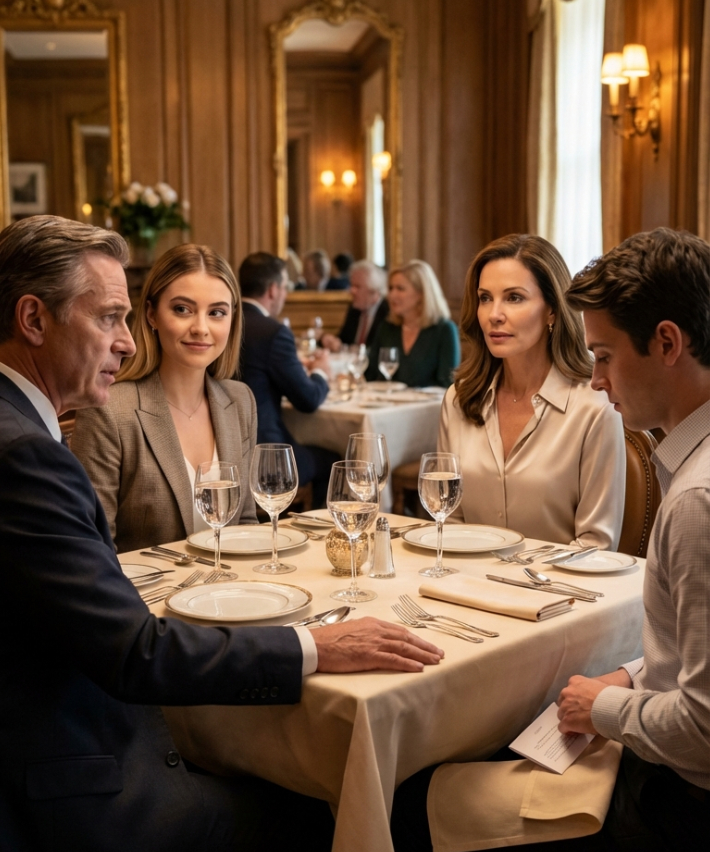 At Sunday lunch, my son’s fiancée calmly demanded a $2M “dream wedding” like I was her personal bank—until my son slipped me a note under the table: “Dad… she’s a scammer.”