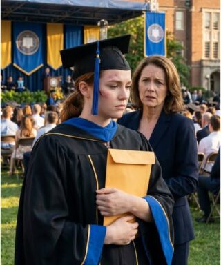 At my graduation, my father suddenly announced he was cutting me out. “You’re not even my real daughter,” he said.