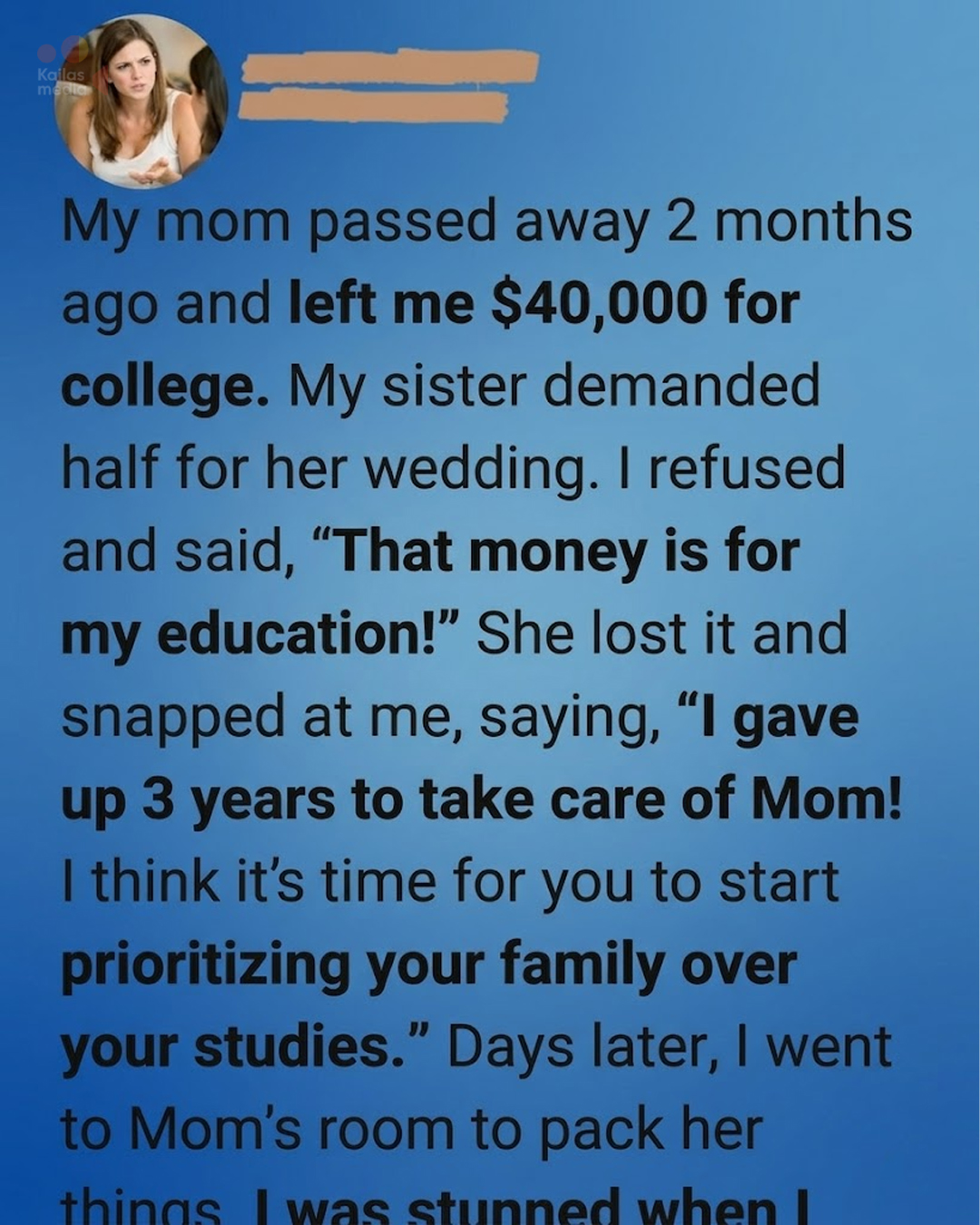 My Stepsister Demanded Half My College Fund for Her Wedding—But My Mom Had Already Seen This Coming