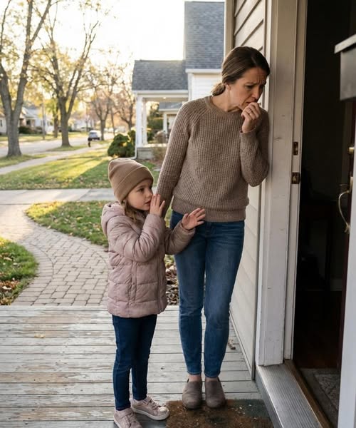 My husband had been staying at his mother’s house to look after her. Wanting to surprise him, I arrived with our 7-year-old daughter without telling him first.