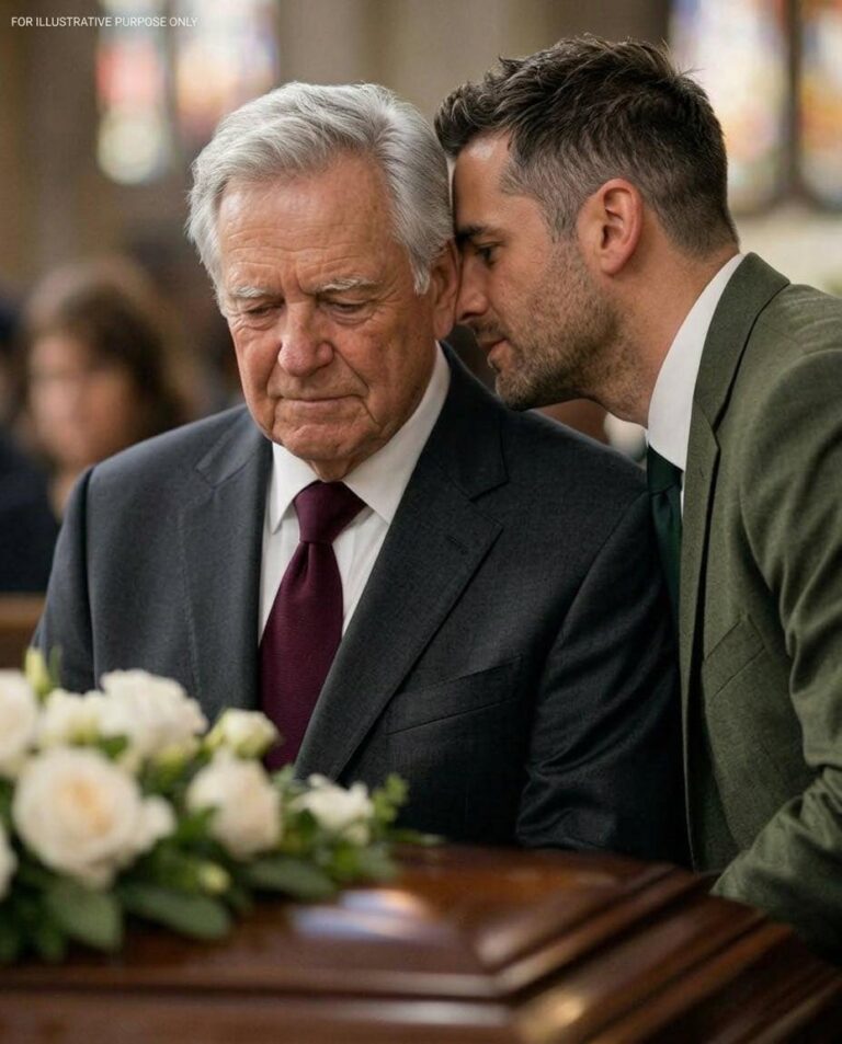 At my daughter’s funeral, my son-in-law leaned close and murmured, “You have 24 hours to get out of my house.” I held his gaze, smiled without a word, packed one small bag that night, and left without saying goodbye—seven days later, his phone rang…