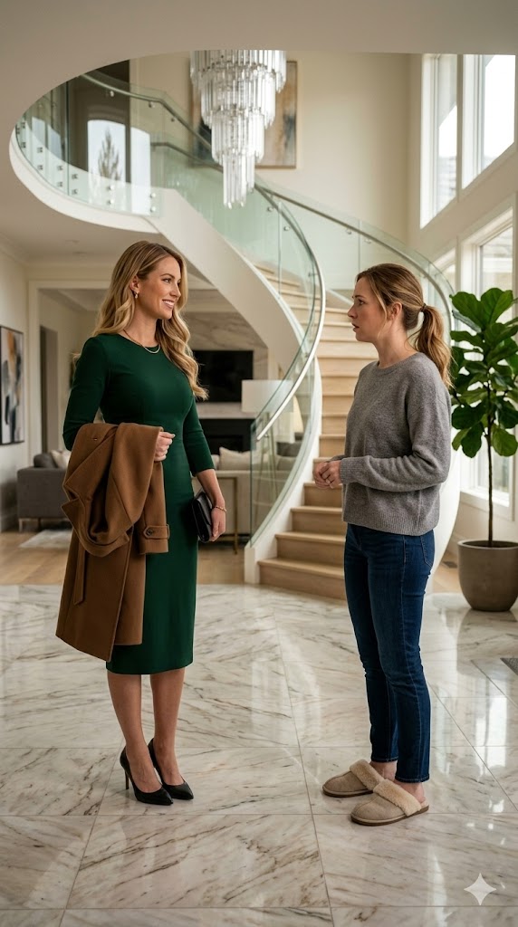 A Woman Rang My Doorbell, Walked Into My House, Handed Me Her Coat And Said “Tell Richard I’m Here.” Then She Smiled And Added “You Must Be The Housekeeper.”