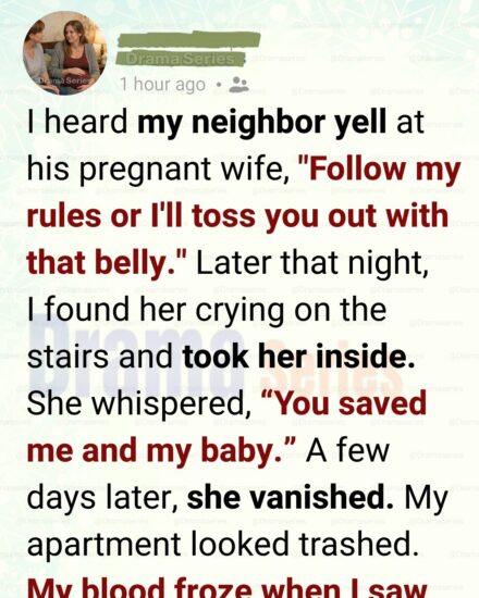 I Gave Shelter to My Neighbor’s Pregnant Wife—Days Later She Vanished and My Apartment Was Unrecognizable