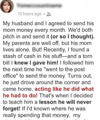 My husband got a lesson he’ll never forget after I discovered he had been secretly keeping the money meant for his own mother.