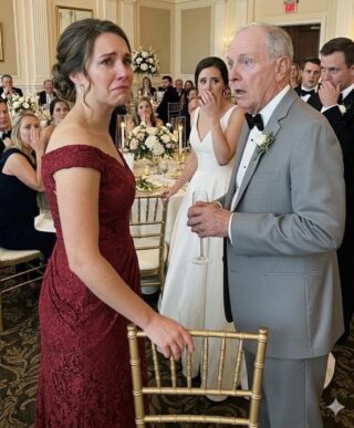 I raised my sister alone. At her wedding, her father-in-law insulted me in front of everyone until I stood up and said, ‘Do you even know who I am?’ His face went pale…