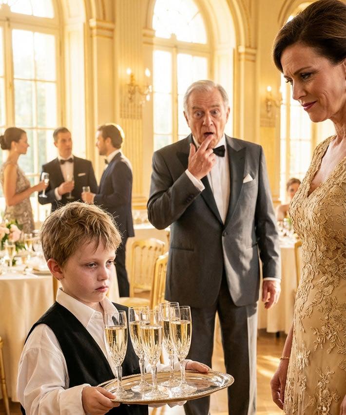 My MIL made my 6-year-old work as a waiter at her daughter’s wedding. Then a billionaire guest froze and revealed the $10 million secret she’d tried to hide.