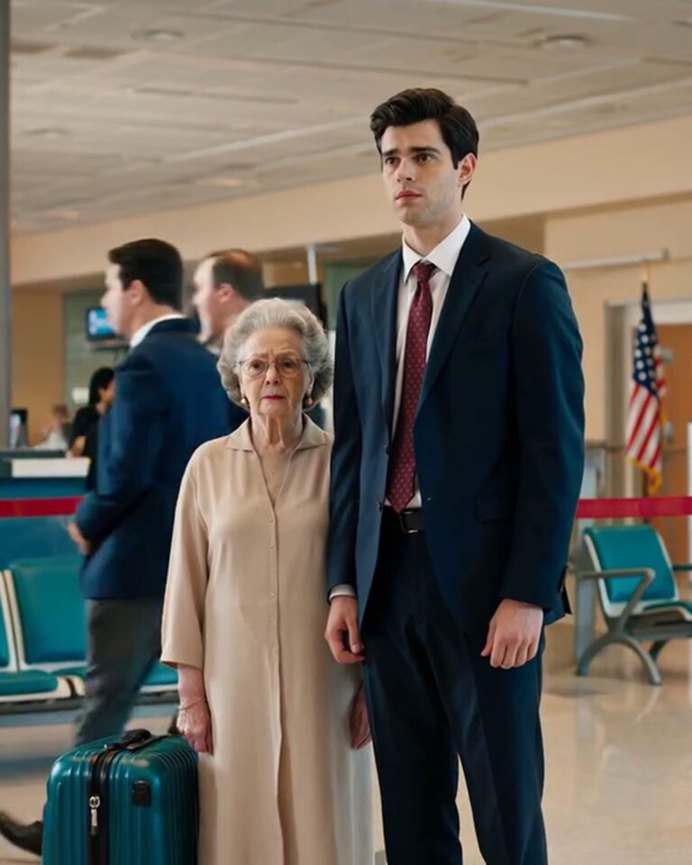 My grandma spent $30,000 to join our family’s Europe trip. But at the airport, my dad said, ‘I forgot your ticket—just go home.’ The way everyone avoided her eyes told me it wasn’t an accident. I stayed with her. Three weeks later, my parents came back—and the whole family froze, like they were holding their breath, when they saw me standing beside a man. Because…