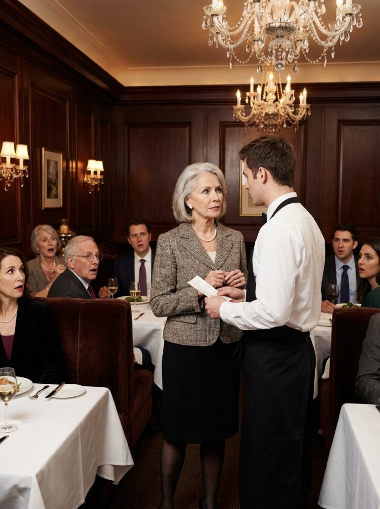 She made my own son order lobster for everyone at the table—then smiled and told the waiter, “Just water for her.” I sat there while they ate, insulted my past, mocked my work, and acted like I should be grateful to stay quiet.