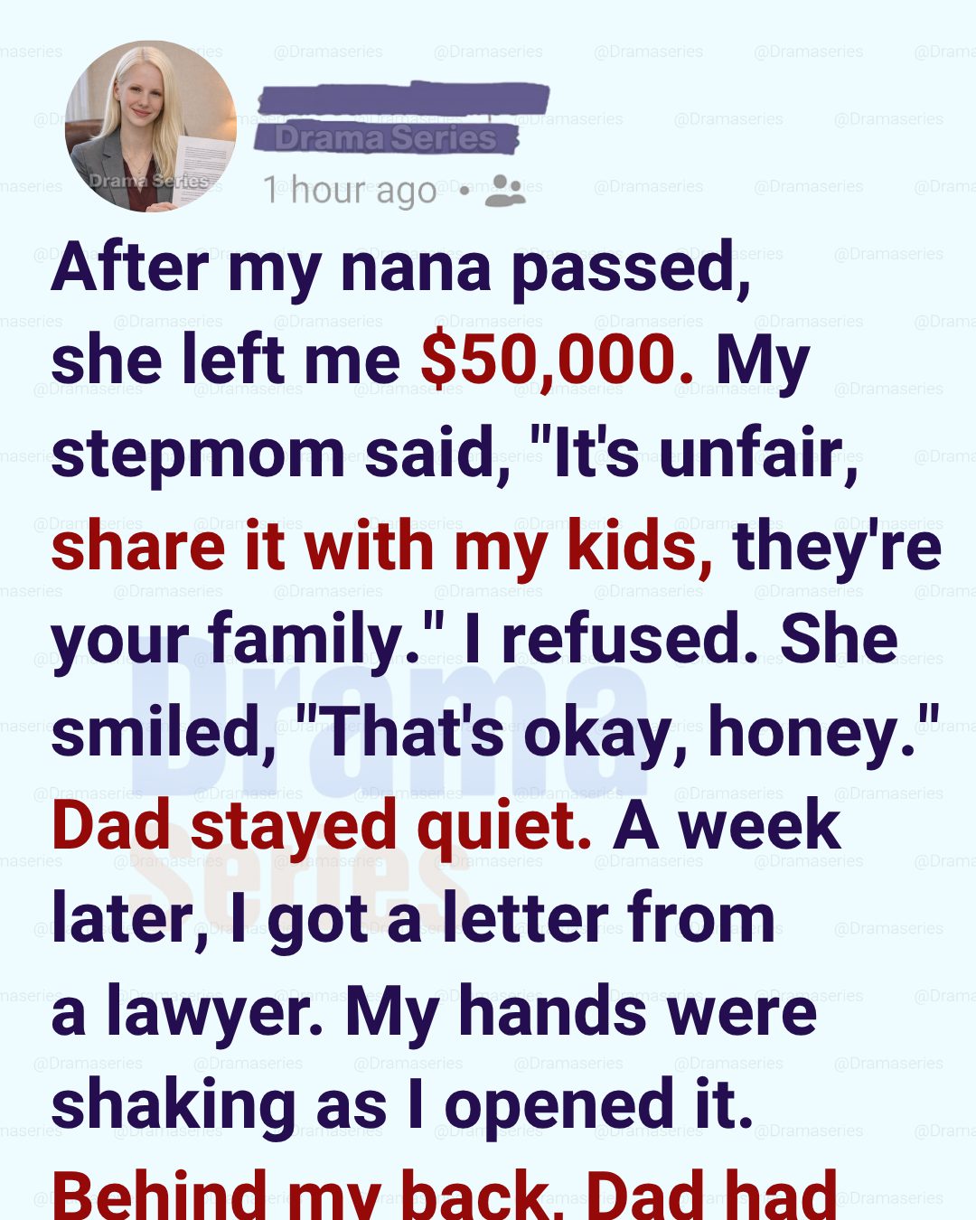 I Refuse to Share My Nana’s Inheritance—Then My Father Pulled Out a Legal Trap I Never Saw Coming