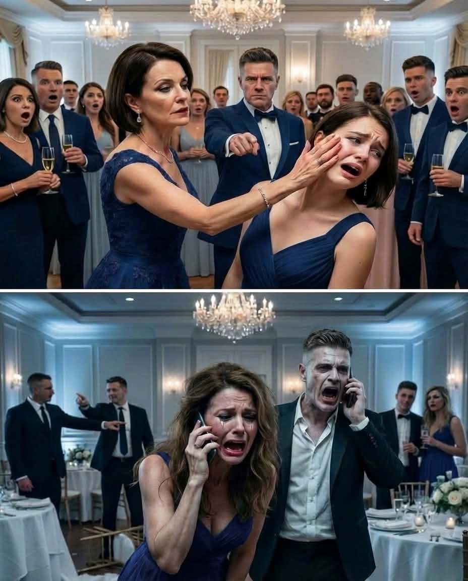 t my sister’s wedding, my stepmom bl0cked the door and hissed, “You’re not ruining this day.” Seconds later, she yanked my hair and sla:pped me in front of everyone.